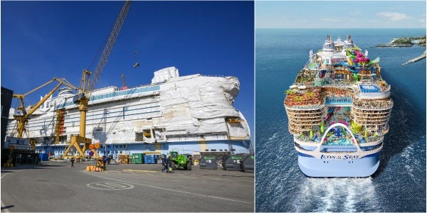 FOTO. Icon of the Seas, cea mai mare navă de croazieră din lume Royal Caribbean, navighează din 2024. Cum arată interiorul acesteia