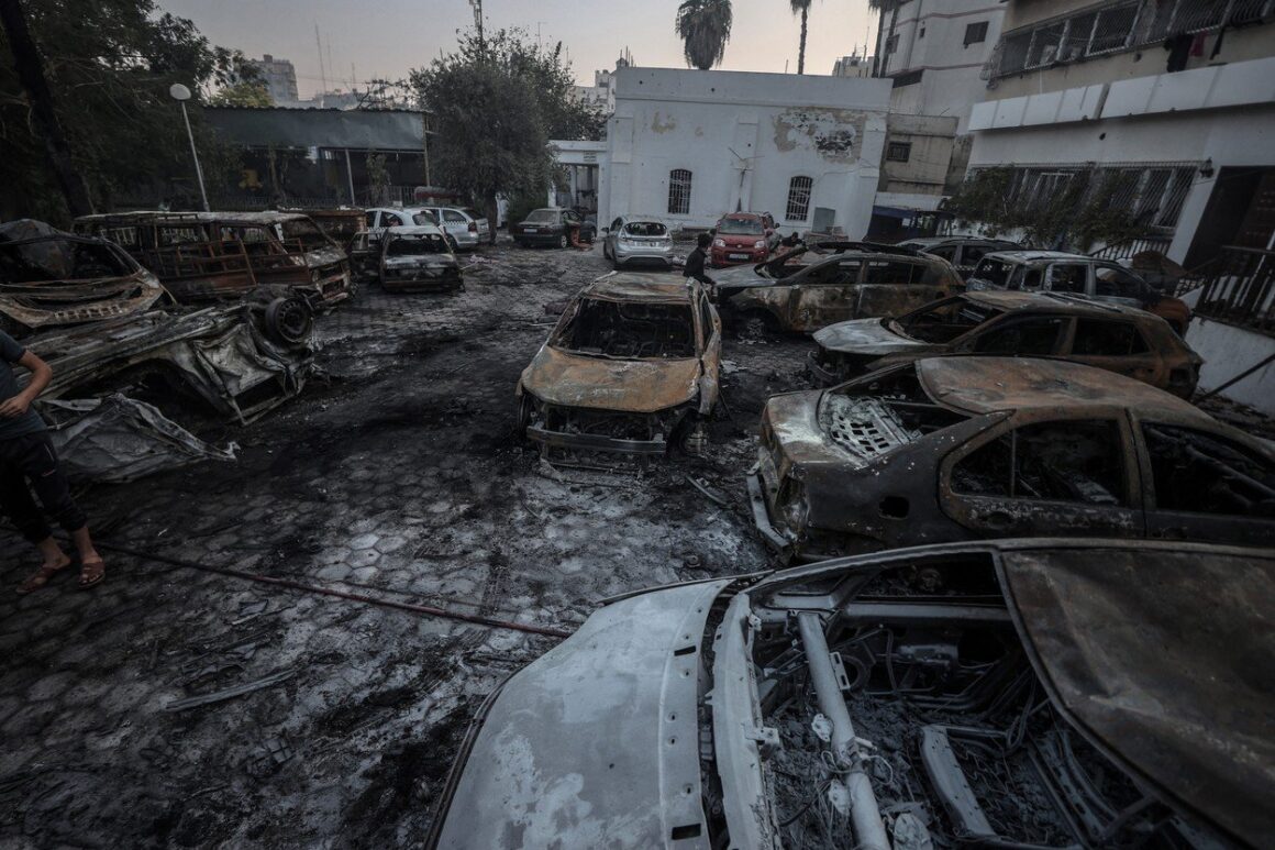 profimedia-0814631067.jpg Imaginile și înregistarea Audio Despre Care Israel Spune Că Arată Că Nu Se Află în Spatele Exploziei De La Spital