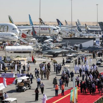 DAS-curtain-raiser-1024x683.jpg Cel mai mare eveniment aeronautic din lume, Dubai Air Show, a început. Ce vezi la ediția de anul acesta