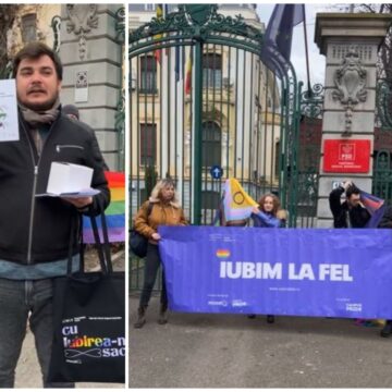 protest-psd.jpg Protest LGBT+ La Sediul PSD Din București. Manifestanții Au Adus Cadouri Pentru Marcel Ciolacu | VIDEO