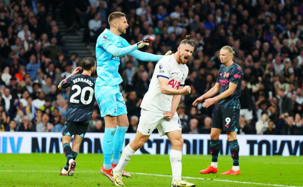 Ce notă pentru Radu Drăguşin după ce s-a tăvălit cu Erling Haaland în Tottenham