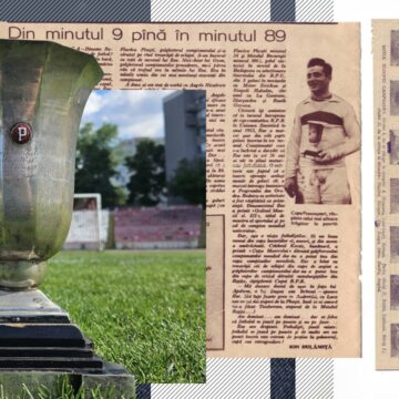 colaj.jpg a fost descoperit cel mai râvnit trofeu din România, a cărui urmă s-a pierdut din 1954! „Bijuteria” din argint, păstrată într-o sufragerie