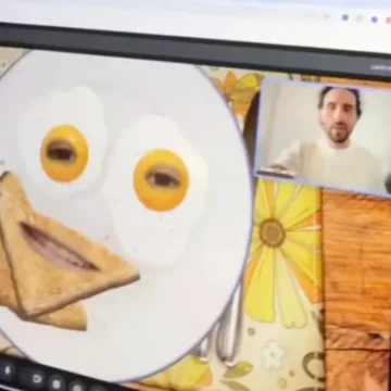 Tânăra a avut un filtru cu ouă și pâine prăjită pe față