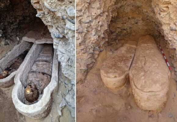 Un mormânt roman vechi de cel puțin 1600 de ani a fost descoperit în Egipt. Una dintre mumii a fost îngropată cu un papirus pe care era scrisă Iliada lui Homer