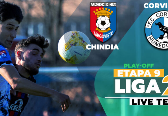 Chindia și Corvinul deschid penultima etapă din play-off-ul Ligii 2