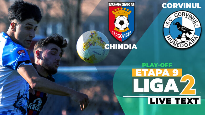 Chindia și Corvinul deschid penultima etapă din play-off-ul Ligii 2