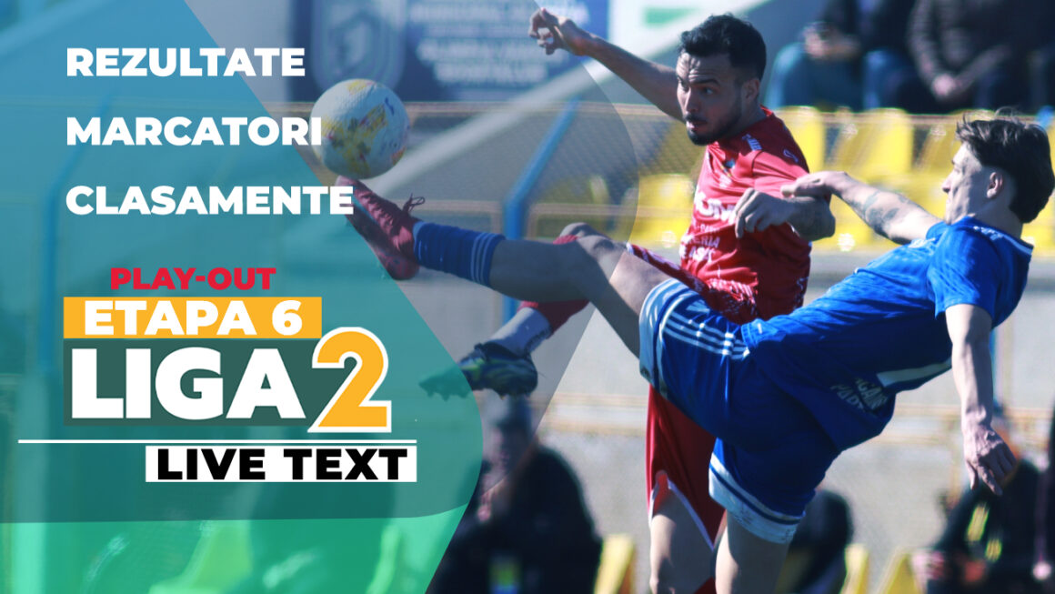 Meciuri și rezultate etapa 6 play-out Liga 2, sezon 2025-2026