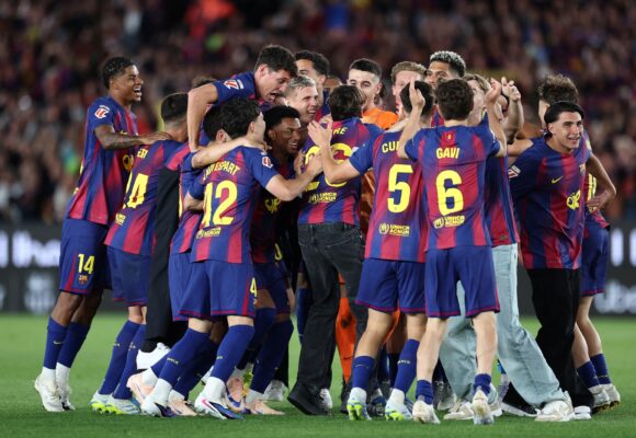 Reacția lui Leo Messi după ce FC Barcelona a ieșit campioană în fața rivalei Real Madrid