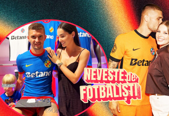 EXTRA Nevestele fotbaliștilor de la FCSB nu și-au scăpat soții din ochi nici la prezentarea echipamentelor. Cum au fost surprinși Florin Tănase și Daniel Bîrligea
