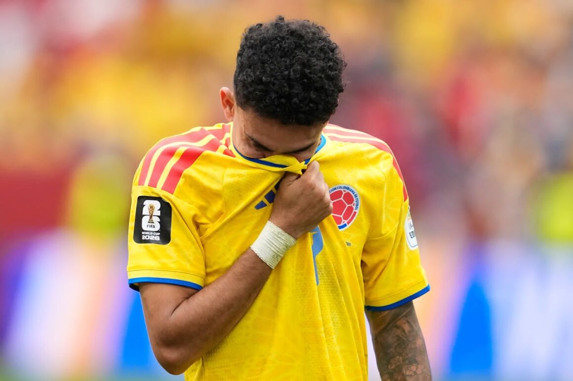 imaginile-durerii-fotbalistii-columbiei.jpeg fotbaliștii Columbiei, în frunte cu superstarul Luis Diaz, au plâns în hohote pe teren după eliminarea de la Cupa Mondială