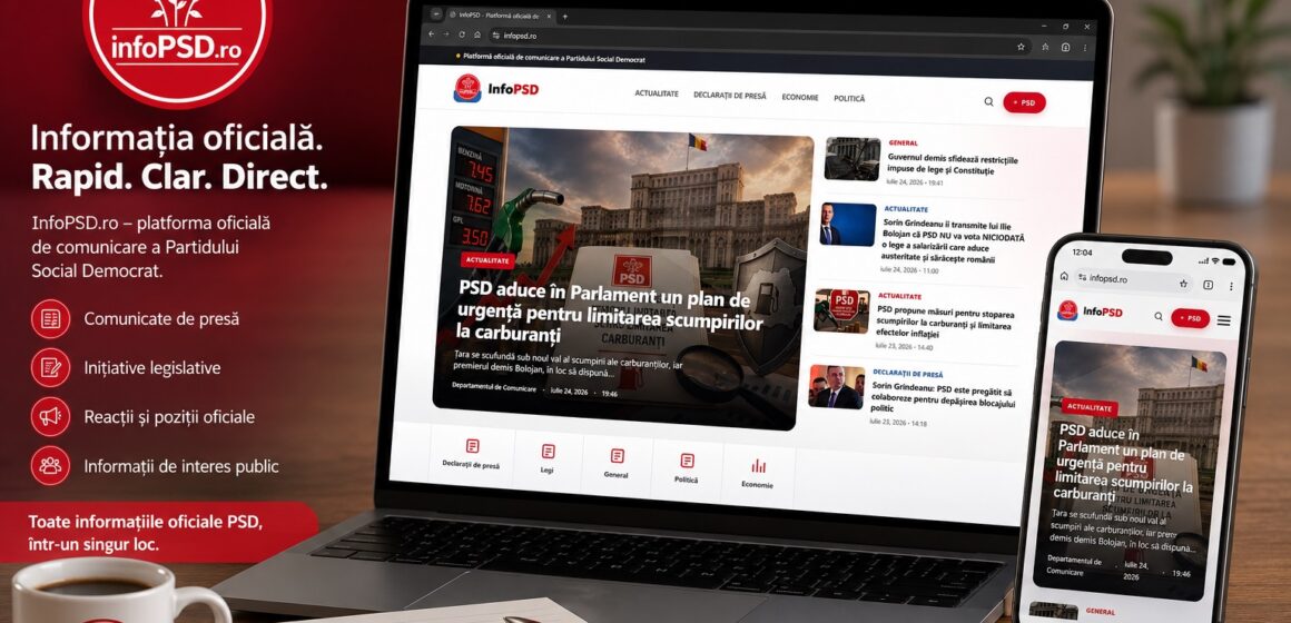 infoPSD InfoPSD.ro – platforma oficială unde PSD publică rapid pozițiile, inițiativele și informațiile de interes public