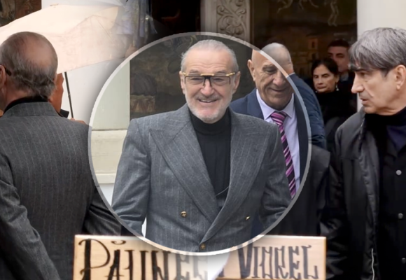Gigi Becali, ignorat total de Victor Pițurcă la înmormântarea lui Viorel Păunescu. Latifundiarul s-a uitat lung la fostul său prieten