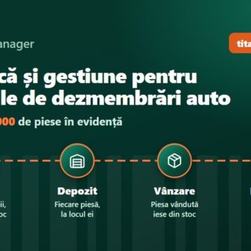 TitanManager, platforma de logistică și gestiune pentru dezmembrări auto, ține evidența a peste 2.000.000 de piese