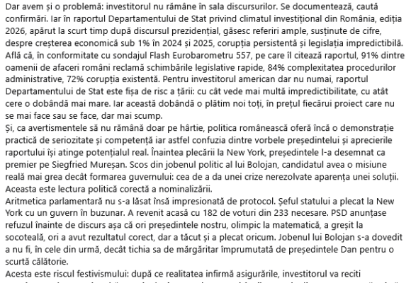 „România își pierde credibilitatea în fața investitorilor”